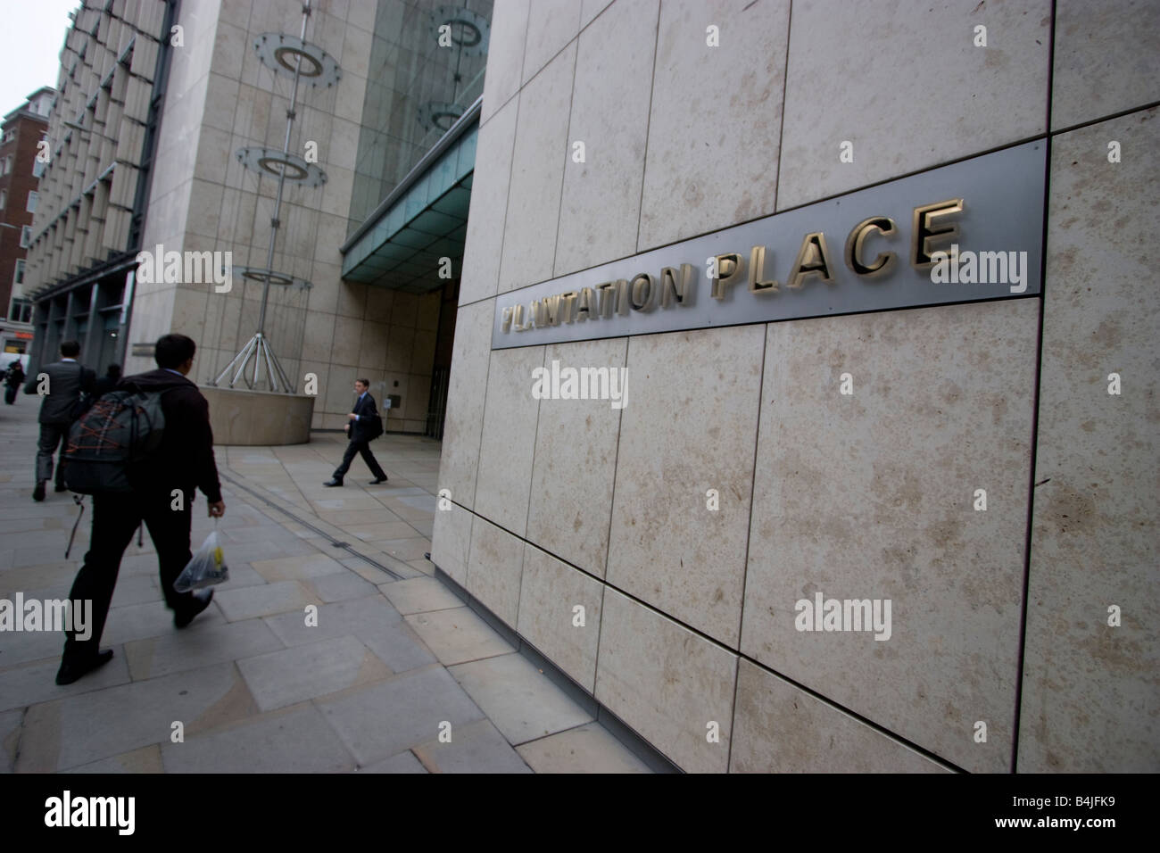 Plantation Platz, City of London Bürokomplex im Besitz von Stobart, Tishman International und Invista Foundation Property Trust Stockfoto