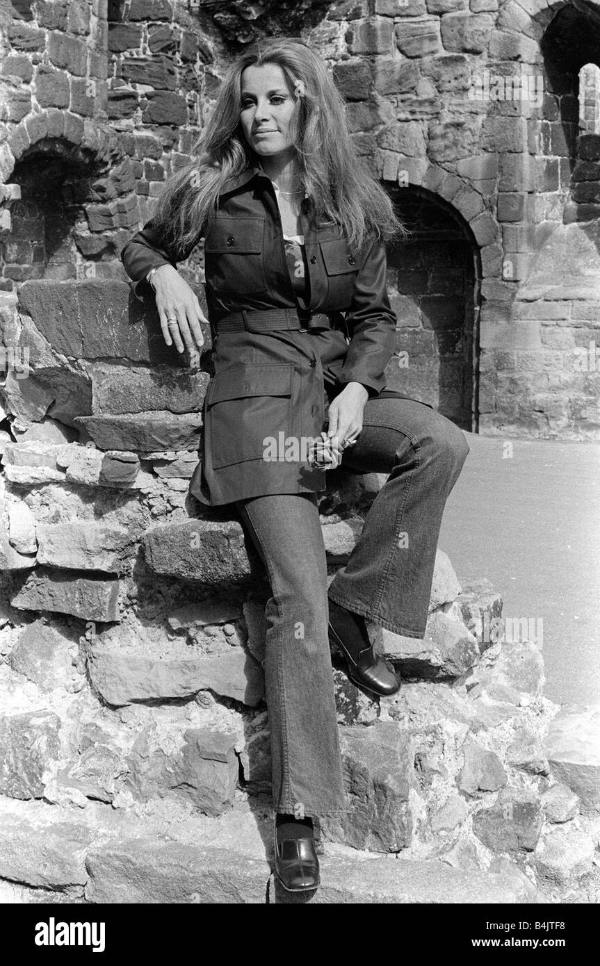 Stefanie Powers Juli 1970 Schauspielerin Stockfotografie Alamy
