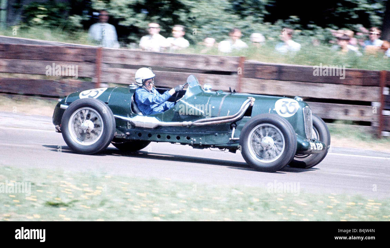 Vintage Racing Cars Aston Martin 1970cc 1936 f12002 Stockfoto