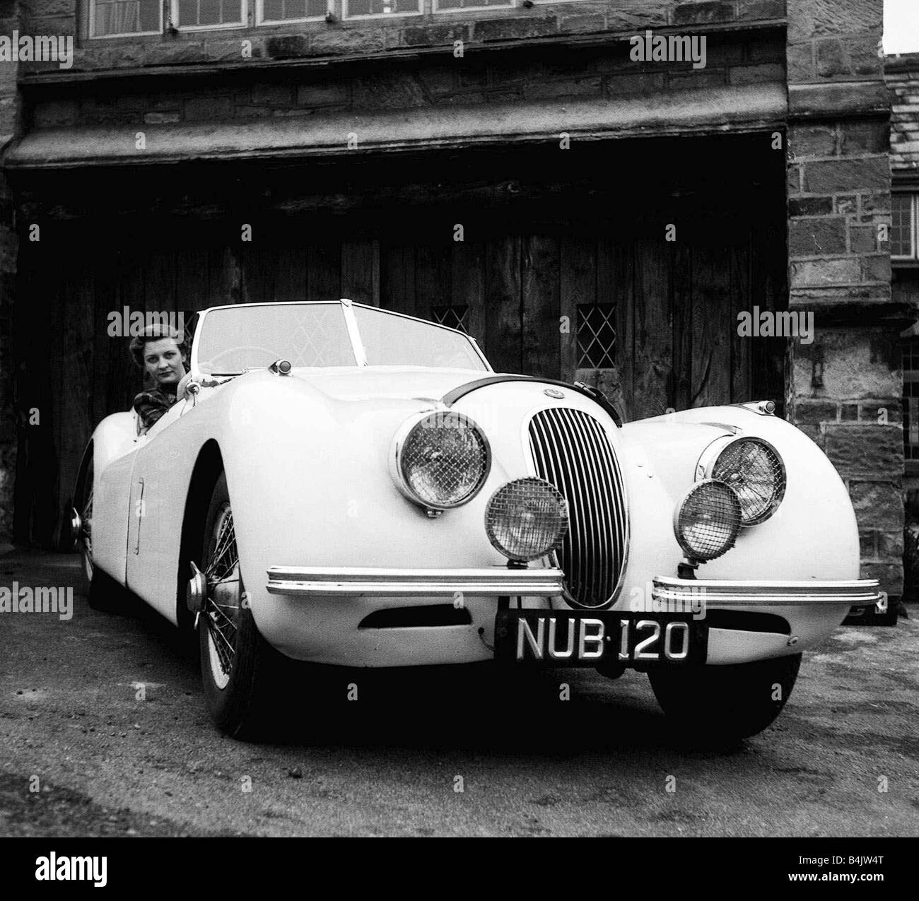 Pat Appleyard Rennsport Autofahrer 1953 Stockfoto