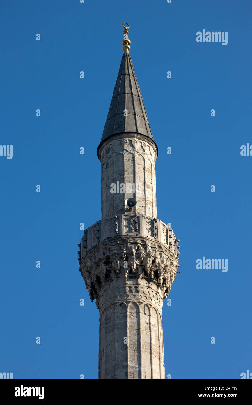 Minarett-Istanbul-Türkei Stockfoto