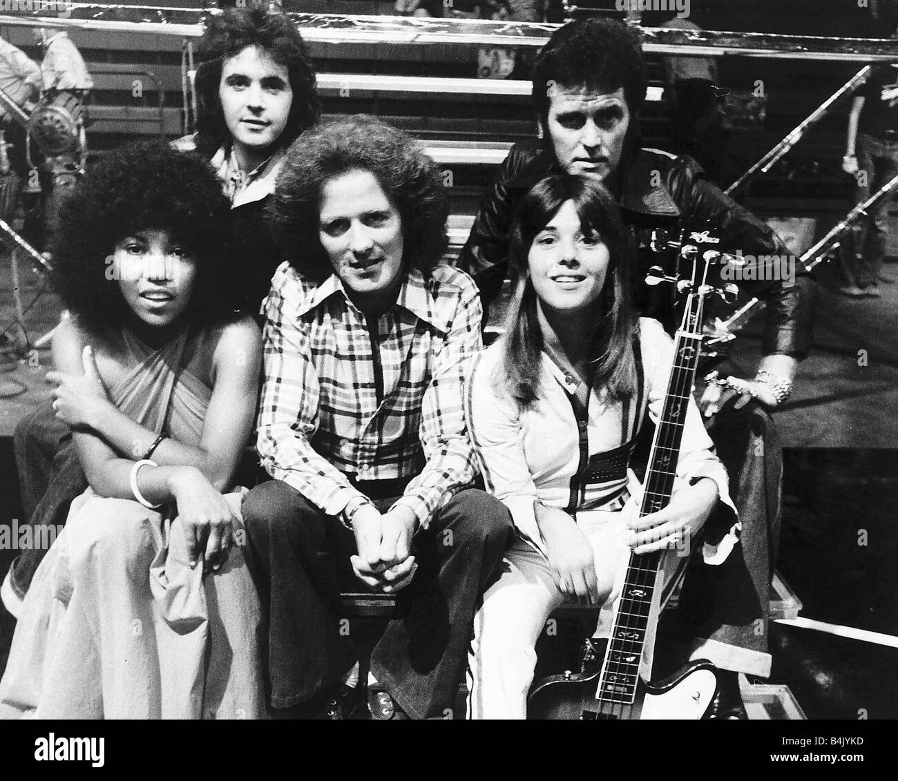 David Essex Schauspieler und Musiker auf neuen TV zeigen Supersonic mit Linda Lewis Gilbert O Sullivan Suzi Quatro und Alvin Stardust Stockfoto