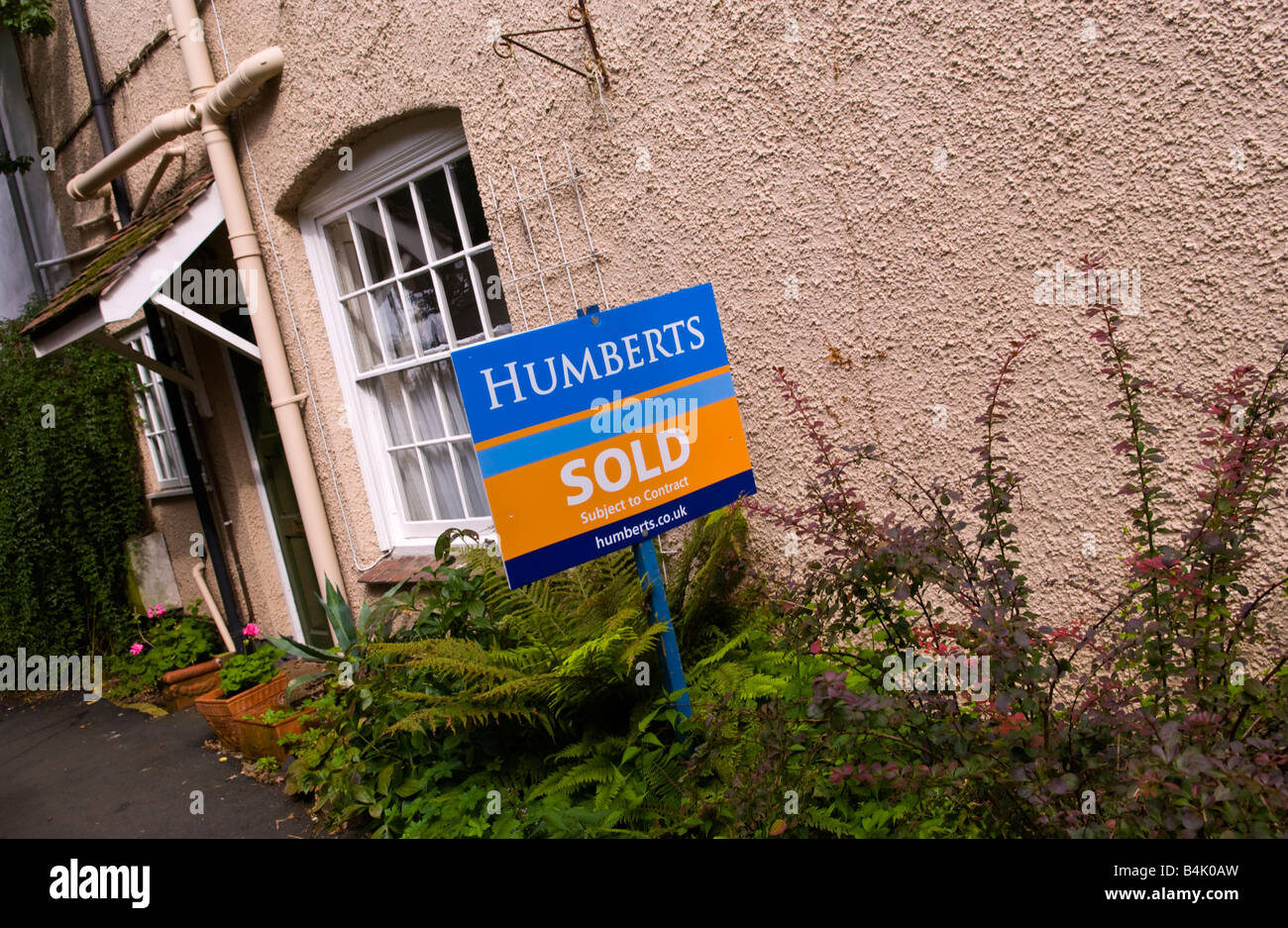 Haus zum Verkauf in Ludlow Shropshire England UK Stockfoto