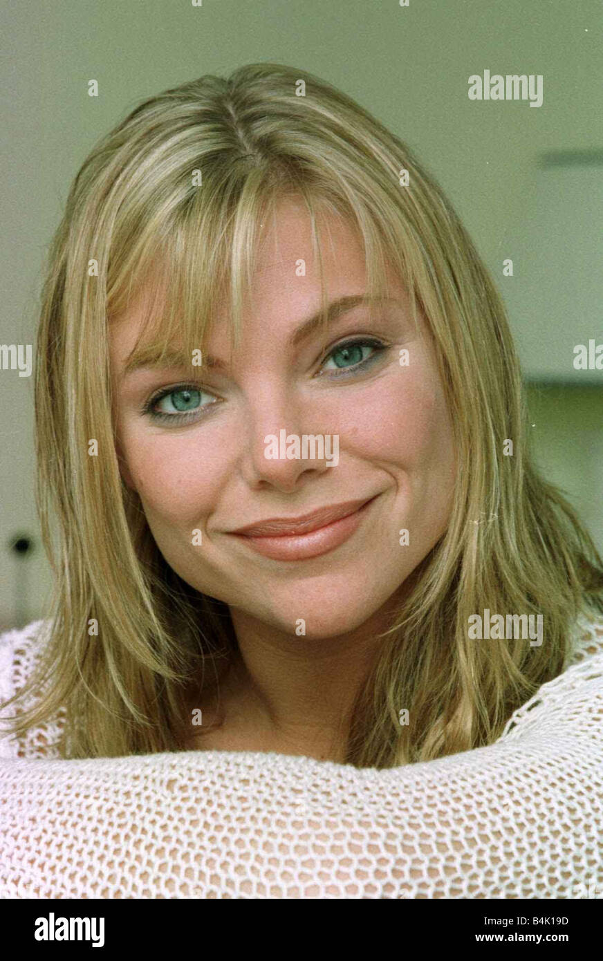 Samantha Janus Schauspielerin März 1999 für Nina Myskow Funktion Stockfoto
