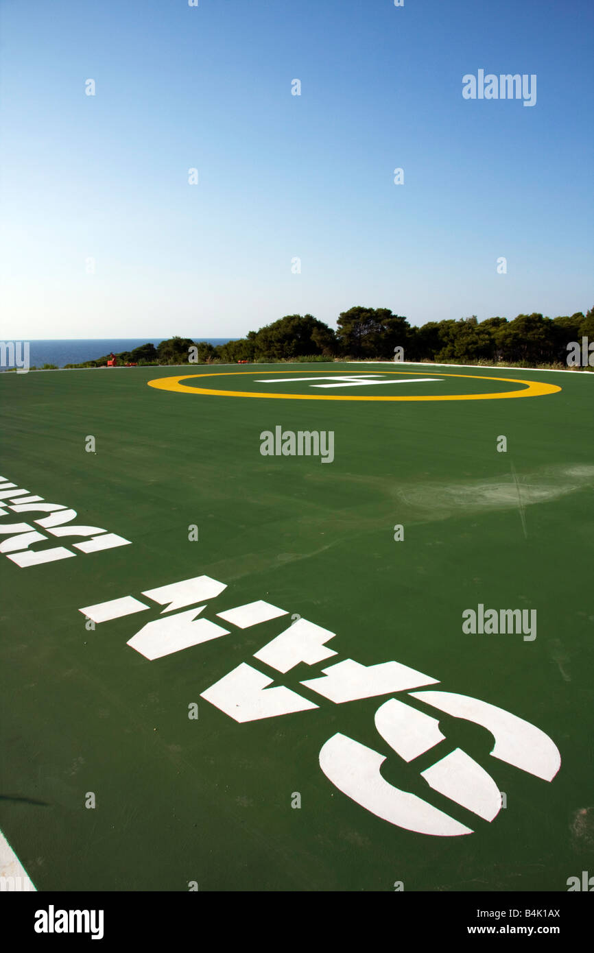 der Heliport der Insel San Domino Tremiti Insel Adria Seagargano Foggia-Apulien Italien Eu Stockfoto