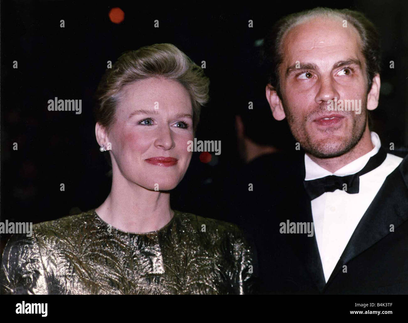 Glenn Close und John Malkovich März 1989 Dbase Stockfoto