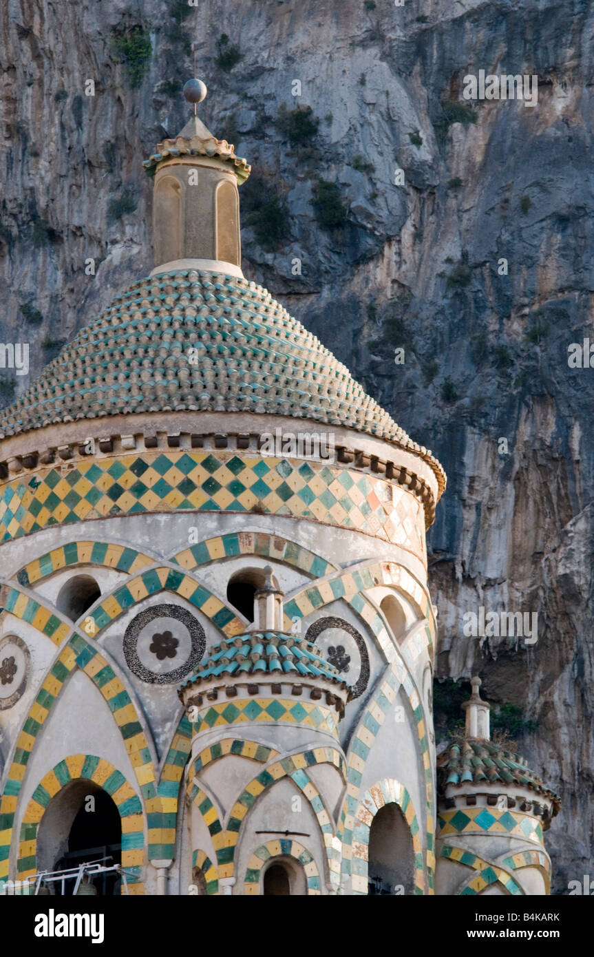 Glockenturm der katholischen Kathedrale in Amalfi Stockfoto