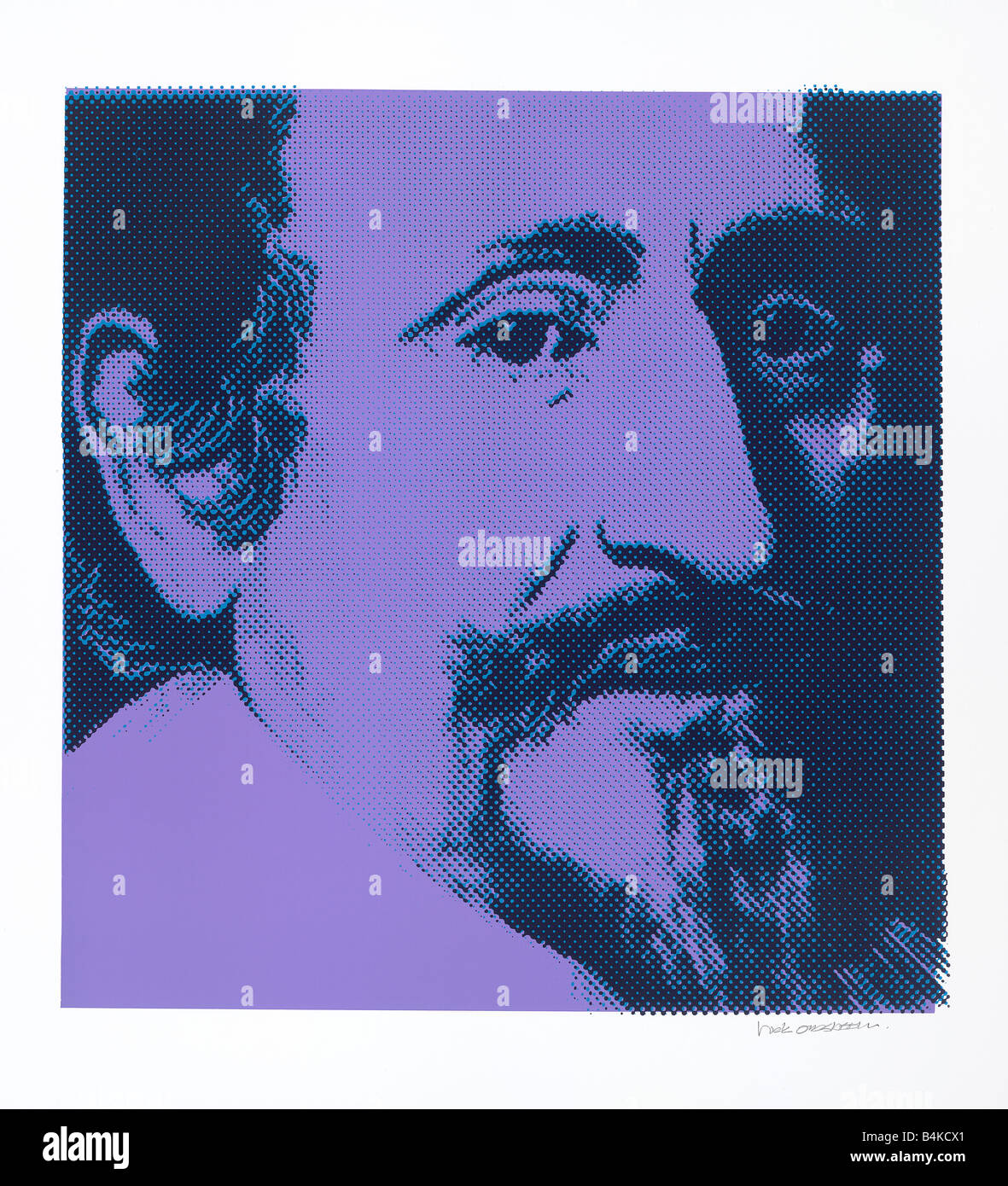 Hugo Grotius oder Hugo de Groot, 1583 –1645, Jurist, Philosoph, Siebdruck eines Gemäldes von Nick Oudshoorn gemacht Stockfoto