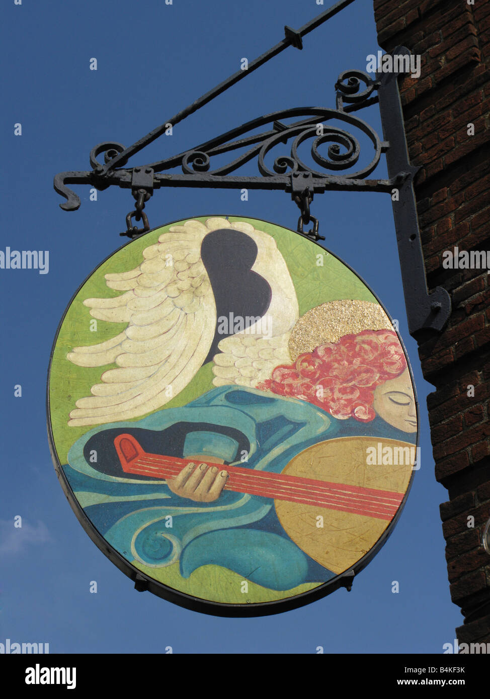 Das Gasthaus Engel - Pub Schild in Highgate Village, London Stockfoto