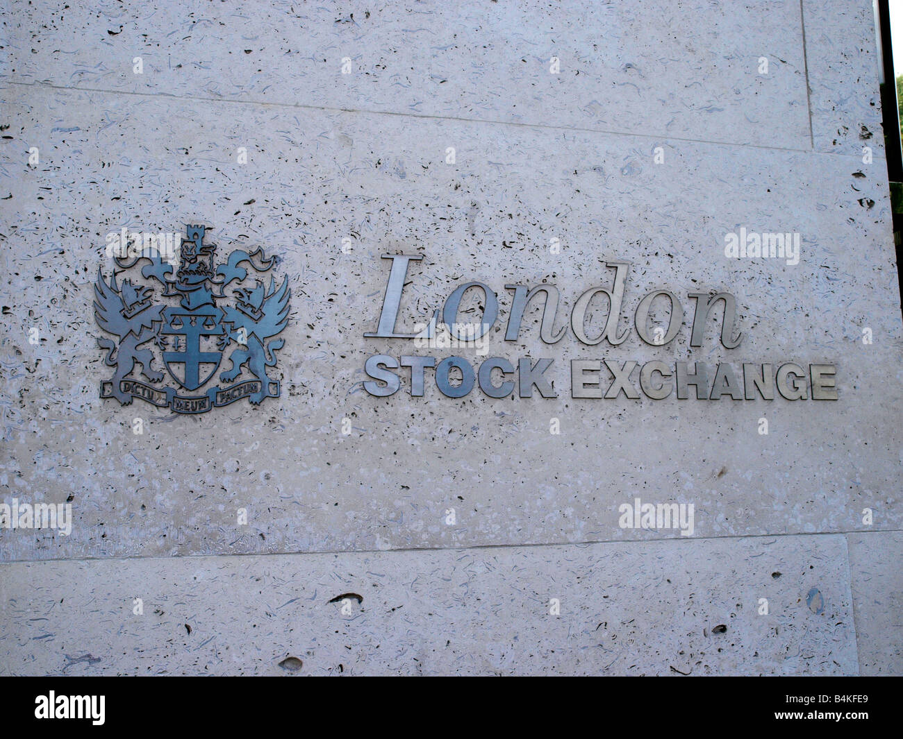 Die London Stock Exchange Paternoster Square London England Stockfoto