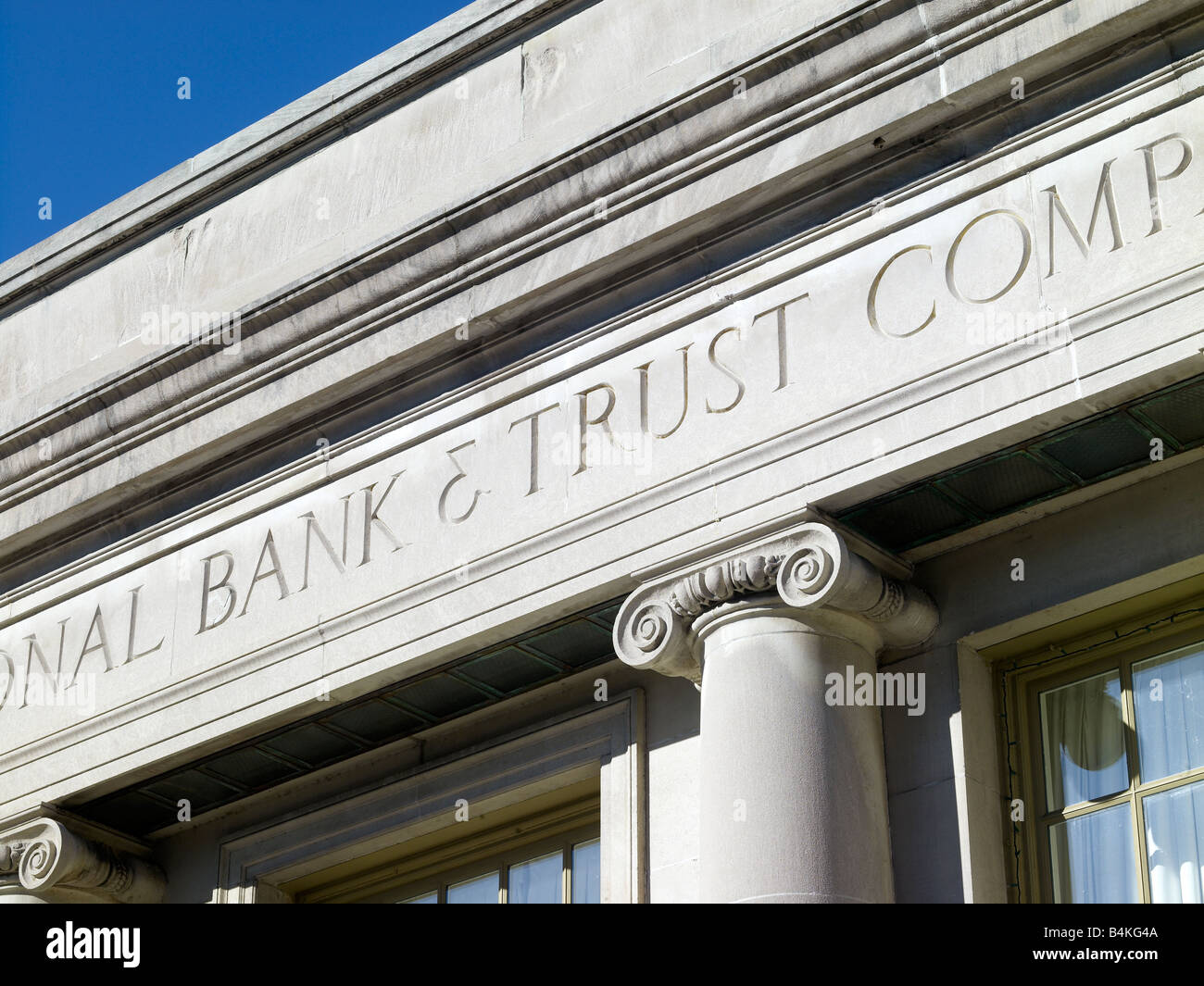 Äußere Bank, Bank & Vertrauen, USA Stockfoto