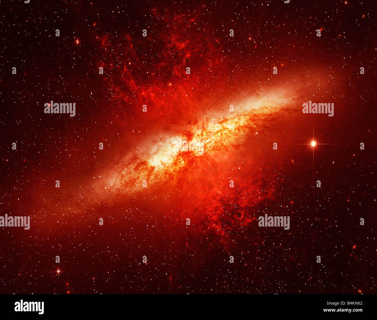 Spiralgalaxie Millionen Lichtjahre von der Erde von der NASA Hubble Teleskop fotografiert Stockfoto