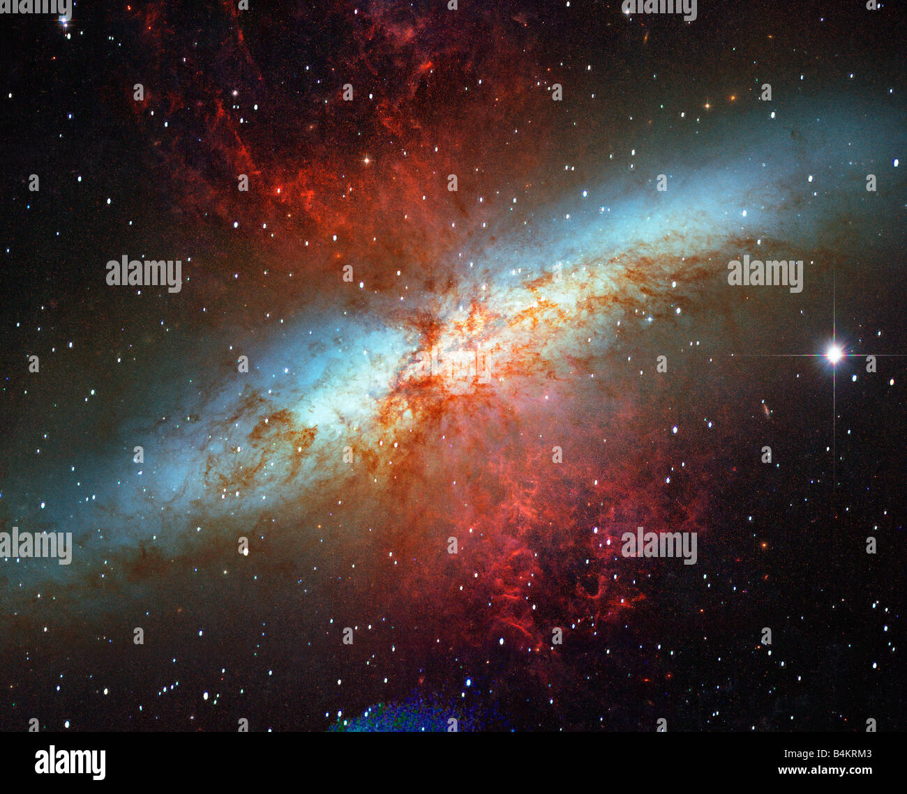 Spiralgalaxie Millionen Lichtjahre von der Erde von der NASA Hubble Teleskop fotografiert Stockfoto