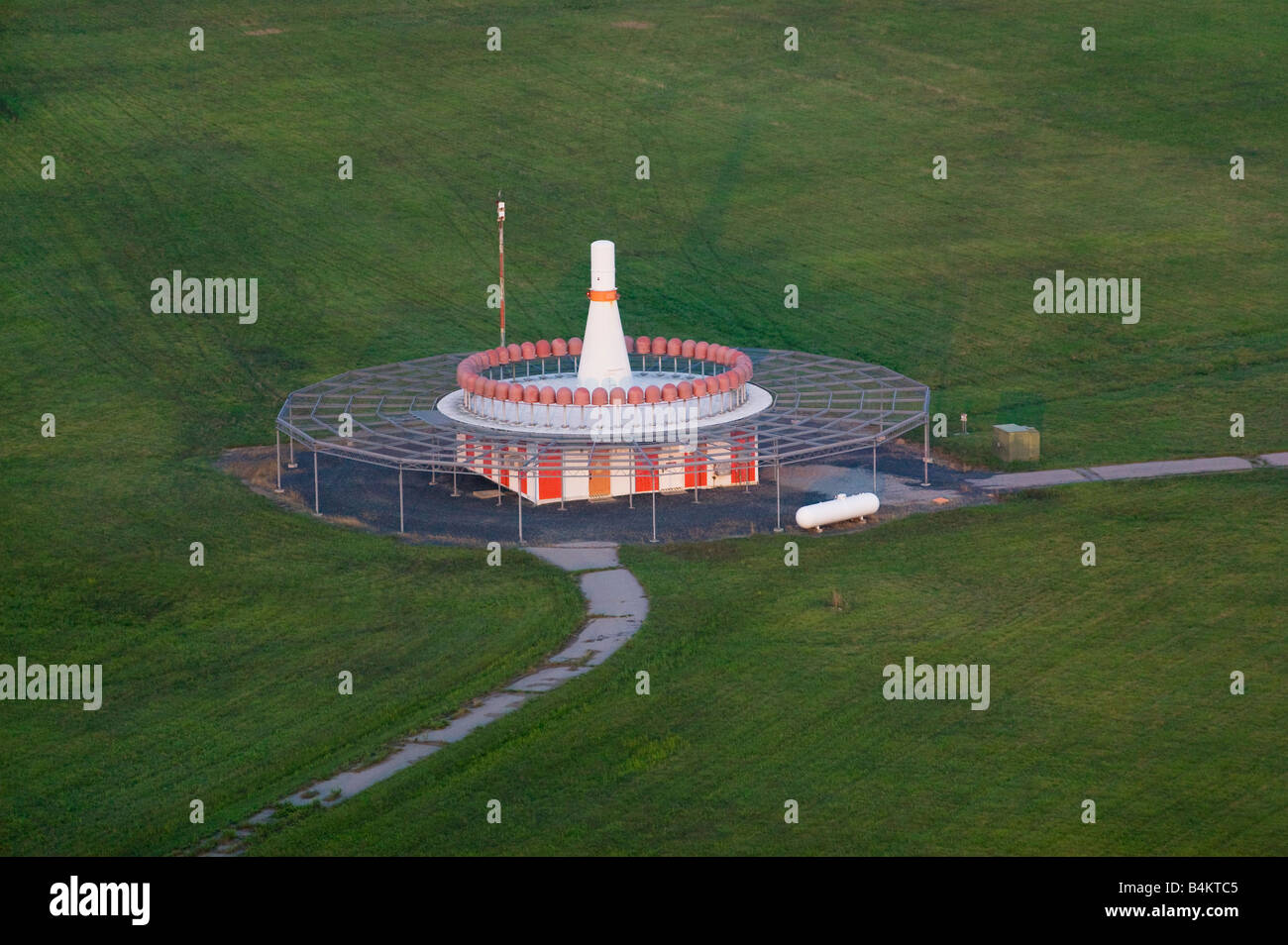 Antenne über Raleigh VOR Navigationshilfe Stockfoto