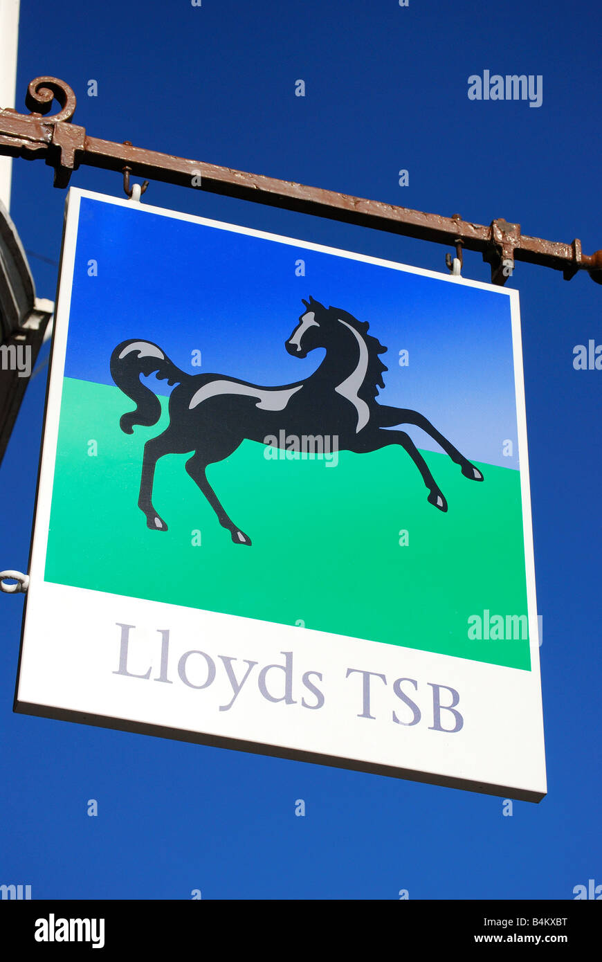 Lloyds TSB Bank Zeichen, Thames Street, Windsor, Berkshire, England, Vereinigtes Königreich Stockfoto