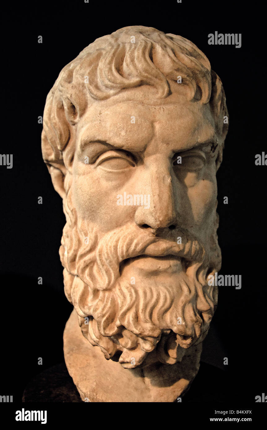 Epikouros Gründer der epikureischen Schule 342 270 v. Chr. von in der Nähe der Via Appia, Rom, Italien Griechisch Griechenland Stockfoto