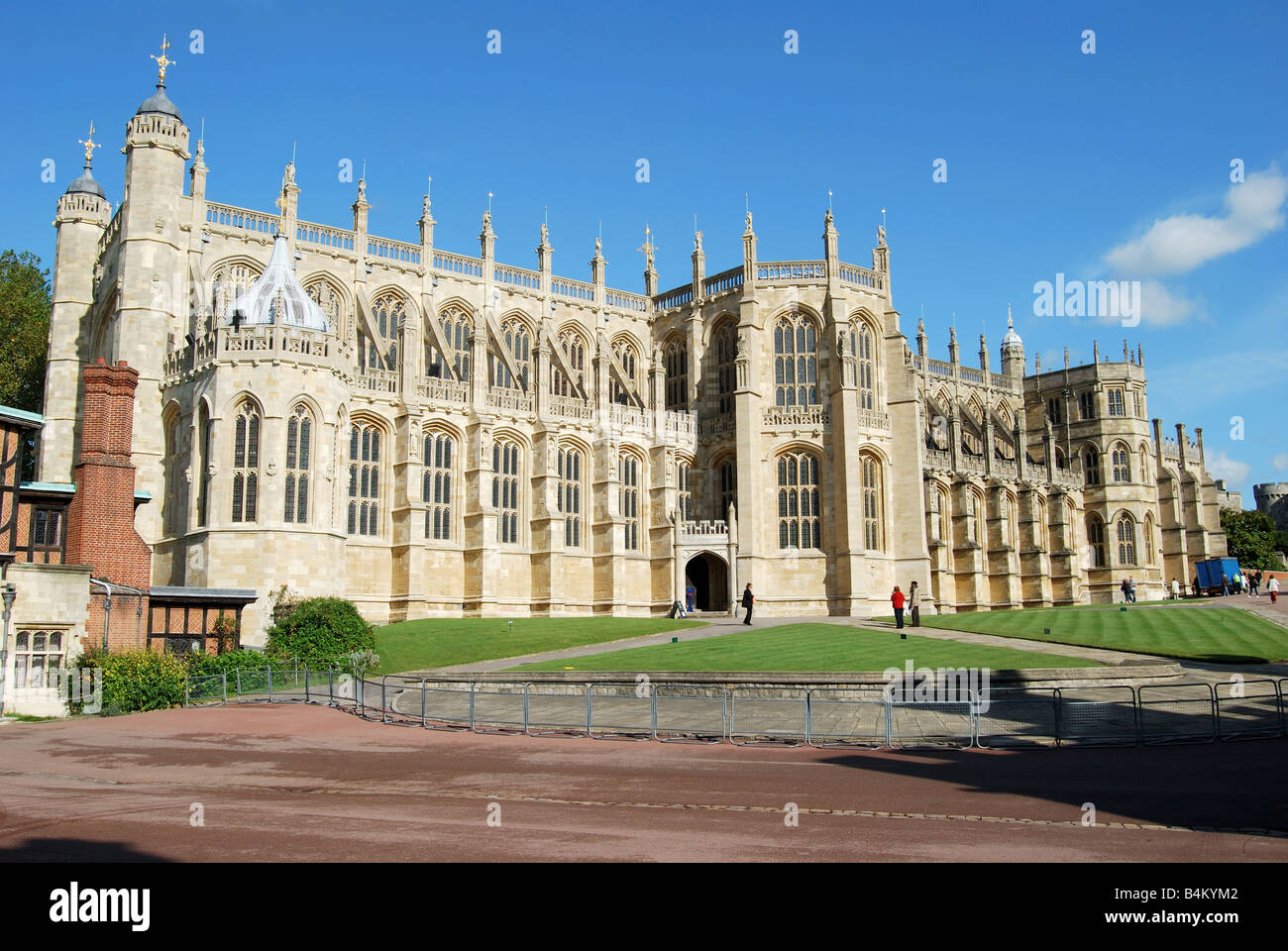 St. Georg-Kapelle, niedrigere Ward, Schloss Windsor, Windsor, Berkshire, England, Vereinigtes Königreich Stockfoto