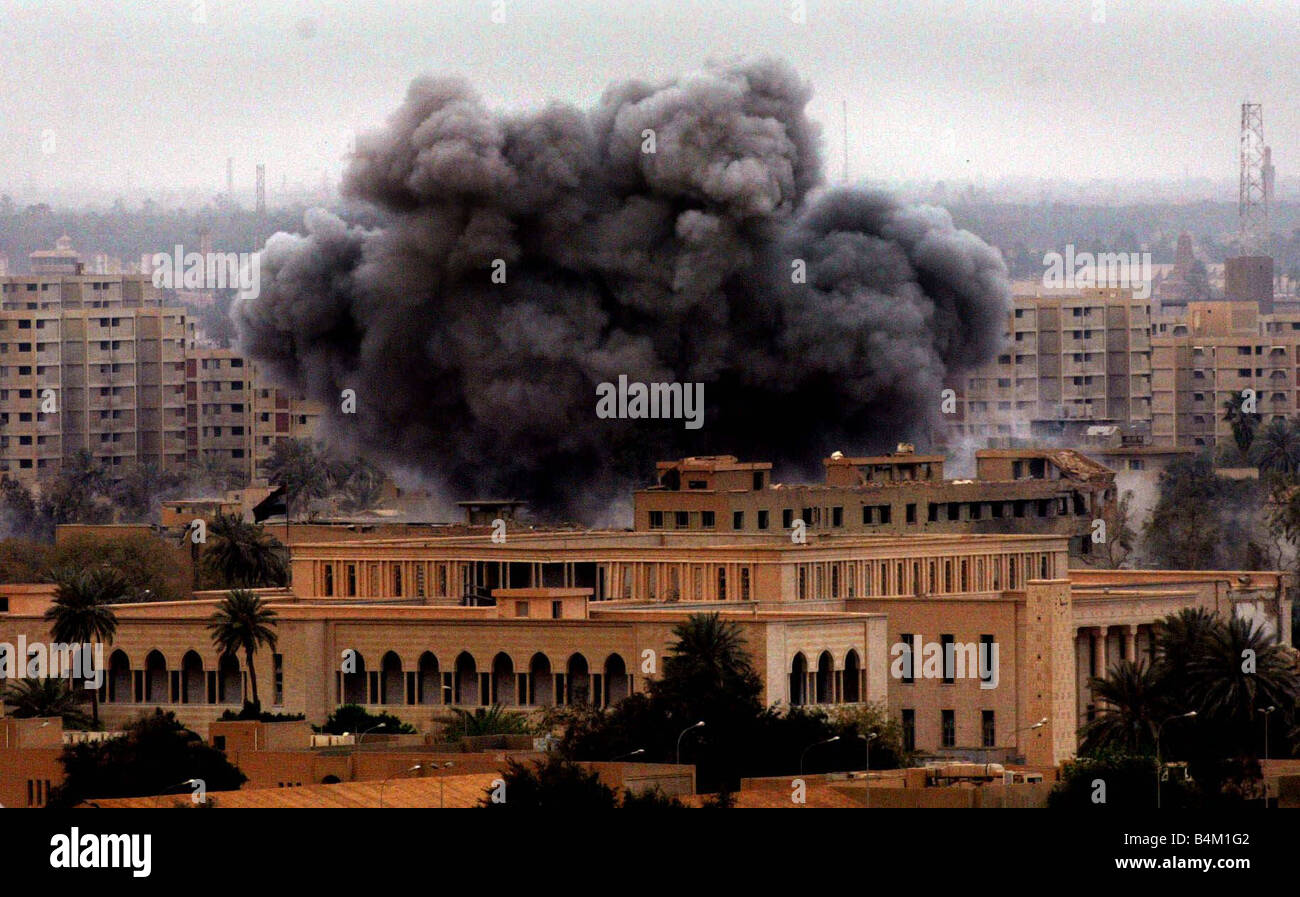 IrakKrieg 2003 April Amerikaner Schlacht am nördlichen Ende von Saddam