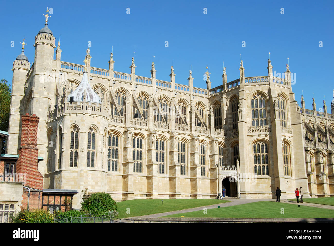 St. Georg-Kapelle, niedrigere Ward, Schloss Windsor, Windsor, Berkshire, England, Vereinigtes Königreich Stockfoto