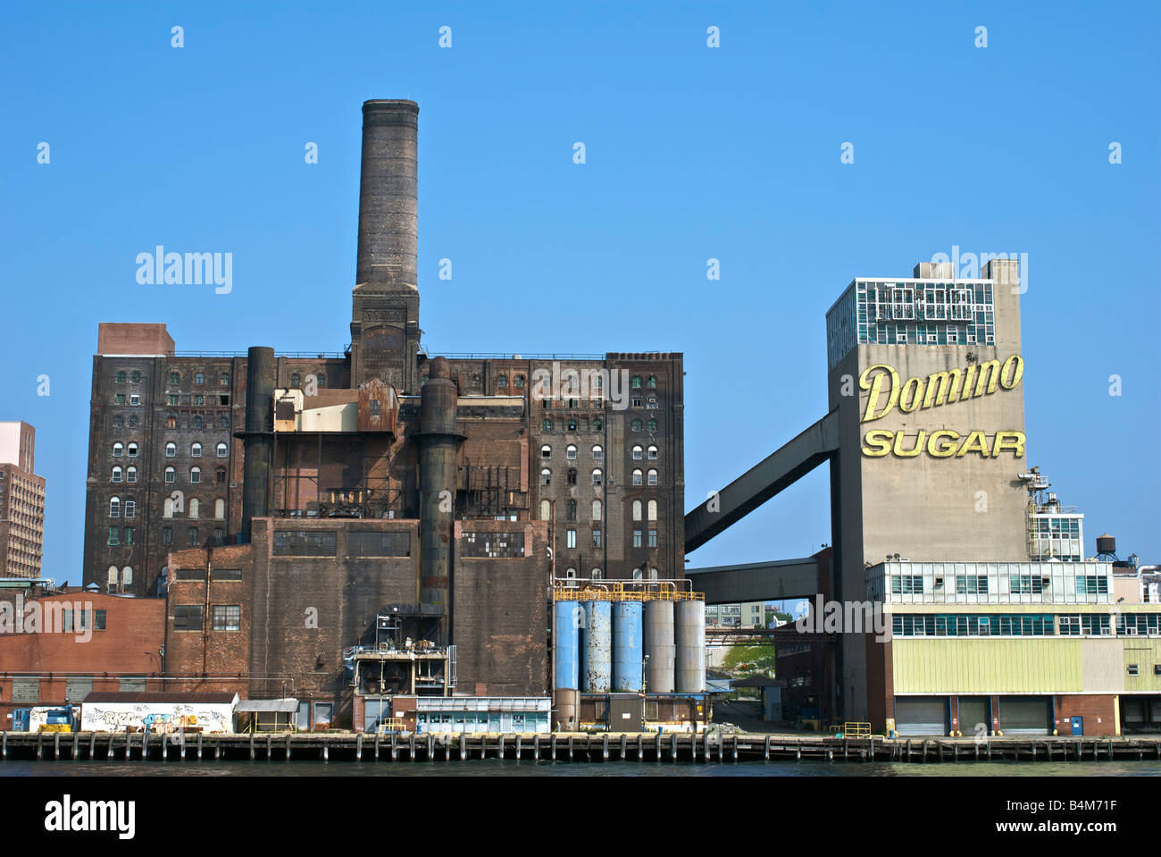 Alte Zuckerfabrik Domino, Brooklyn New York Stockfoto