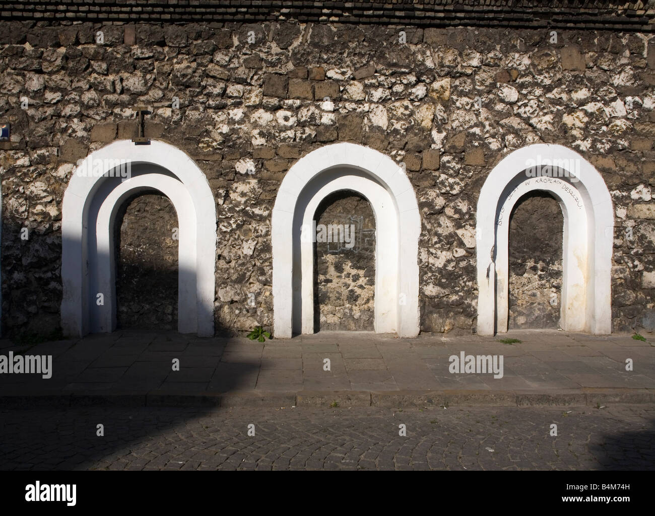 Ehemalige jüdische Viertel Kazimierz in Krakau Polen Stockfoto