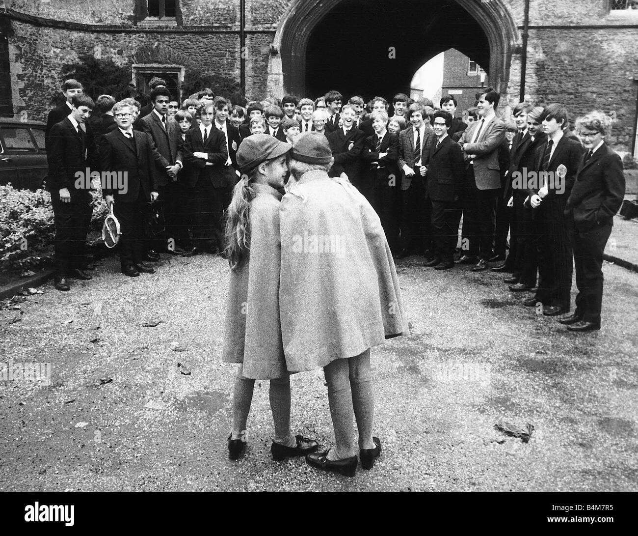 Kings School in Ely war eine alle jungen Schule bis 1970 24 Mädchen wechselte Stockfoto