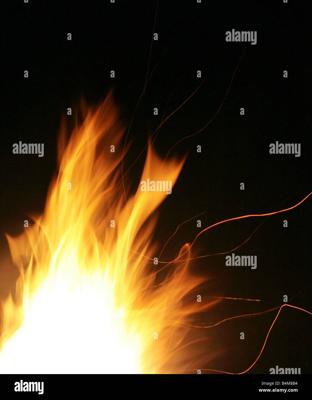 Flammen Stockfoto