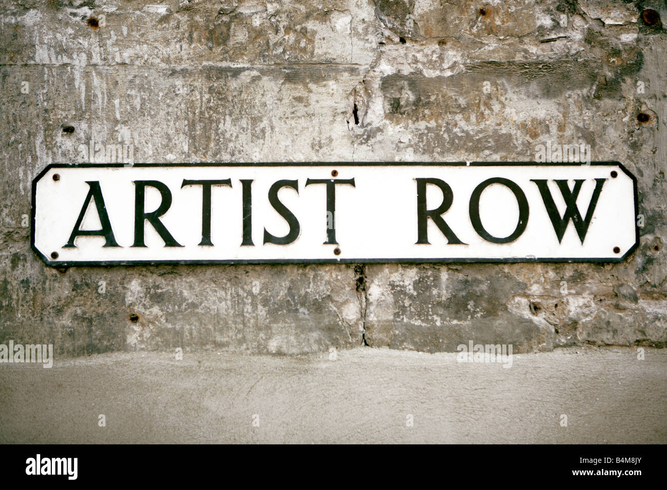 Künstler Straße Straßenschild, Portland, Dorset, England, UK Stockfoto