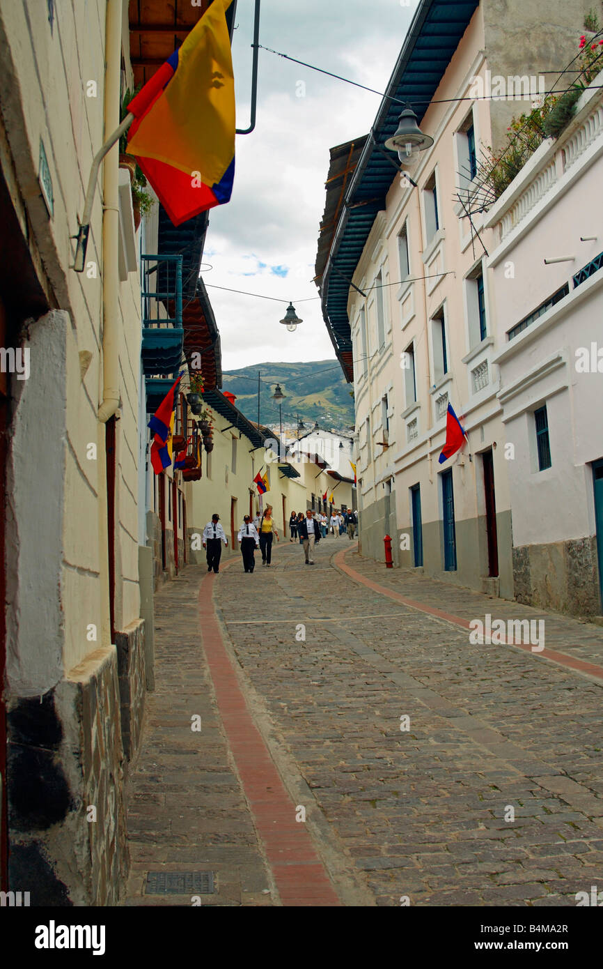 Calle De La Ronda, Quito, Ecuador Stockfoto