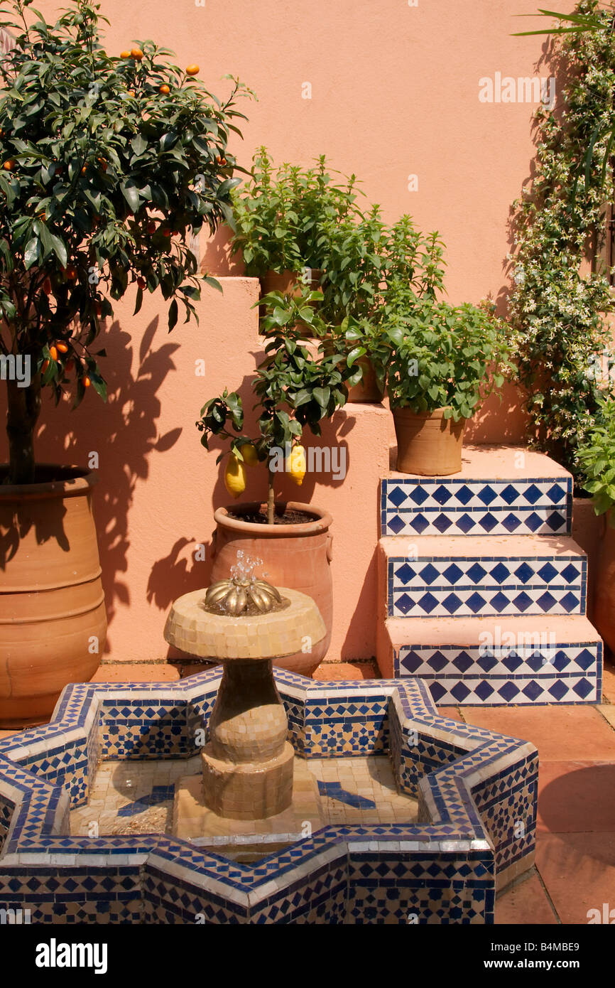 Marokkanische Garten, RHS Chelsea Flower Show 2008 Stockfoto