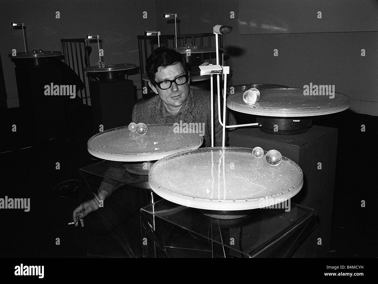 Künstler Jeremy Fry in Robert Fraser Gallery 1969 Stockfoto