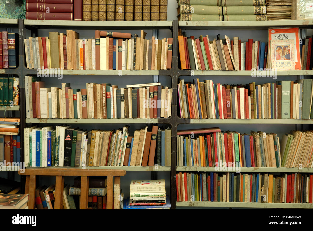 Bücher in der Buchhandlung in Barcelona, Spanien Stockfoto