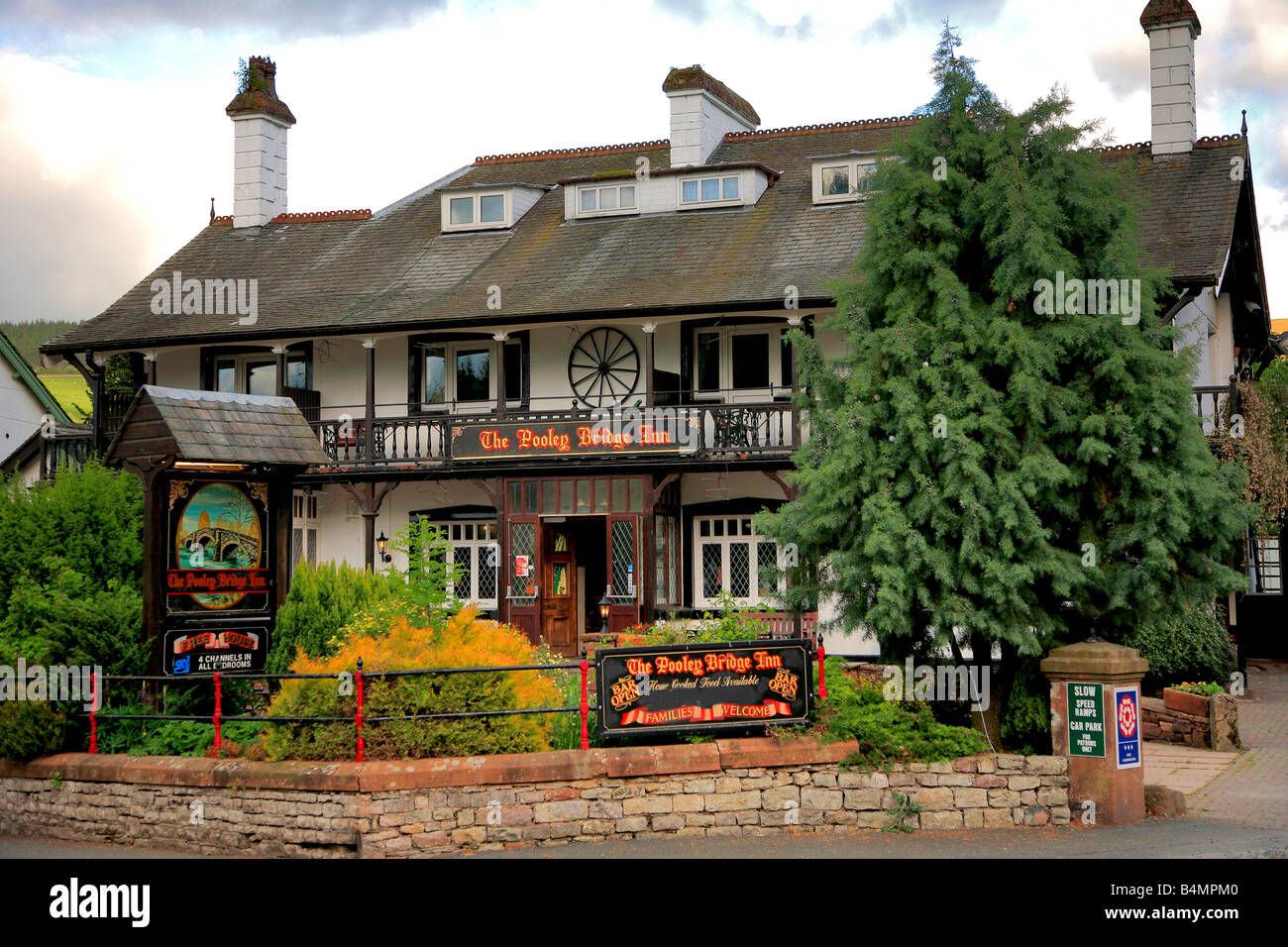 Pooley Bridge Inn Pooley Bridge Lake District Cumbria England UK Stockfoto