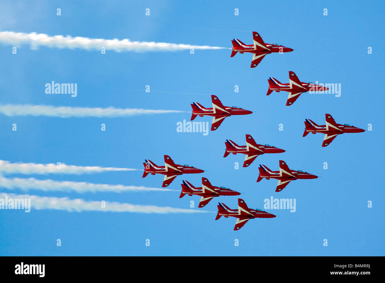 RAF Red Arrow Display Team Stockfoto