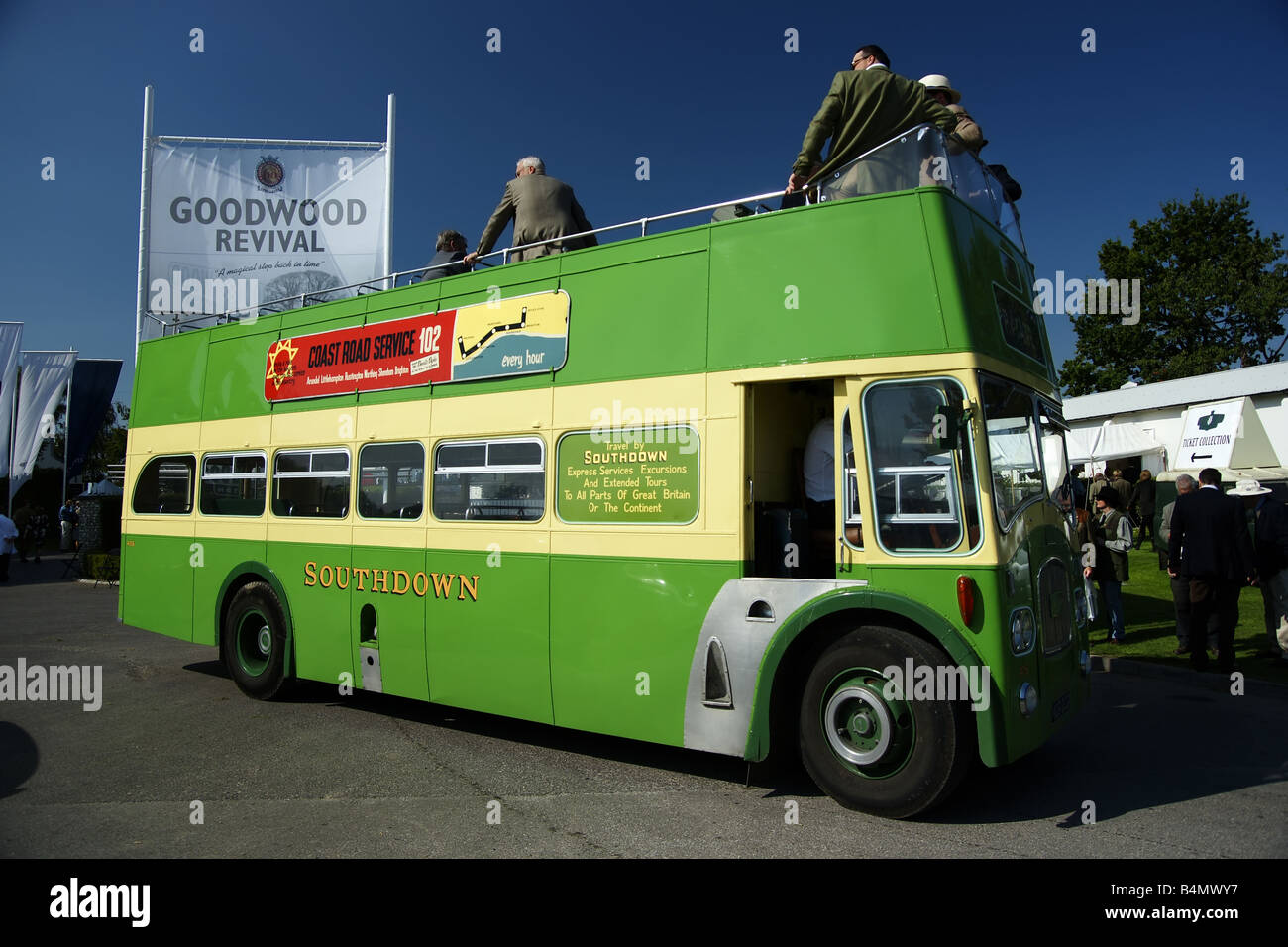 Klassische Busverkehr Stockfoto