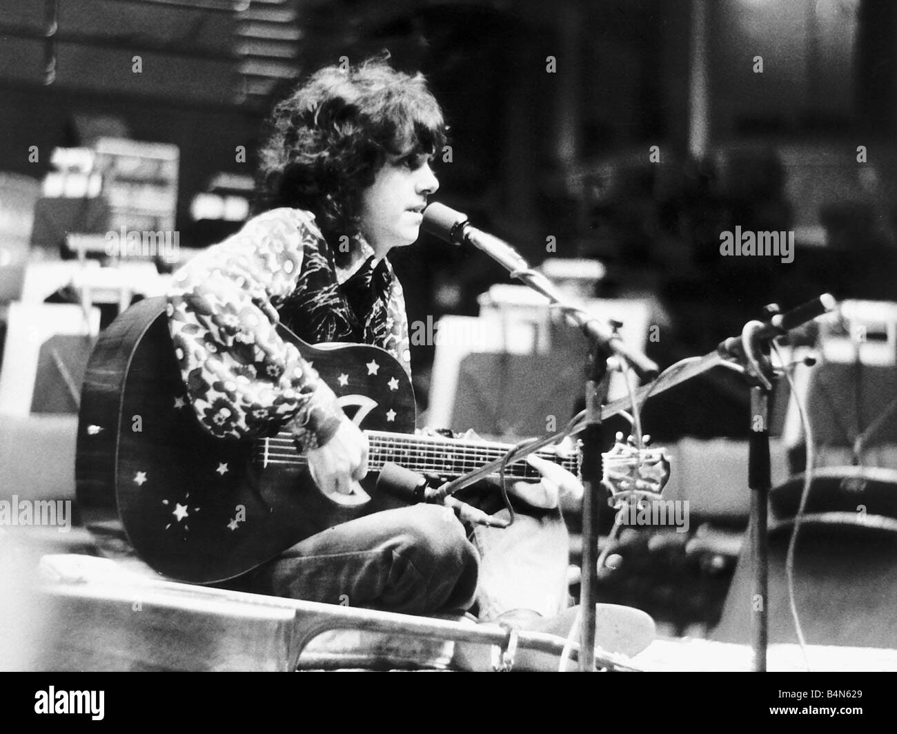 Donovan schottische Sängerin auf der Bühne 1973 Royal Albert Hall London Stockfoto