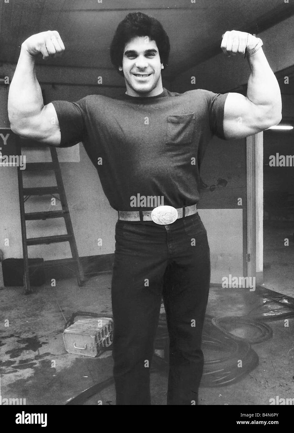 Lou Ferrigno-Stars in der Hulk März 1980 Stockfoto