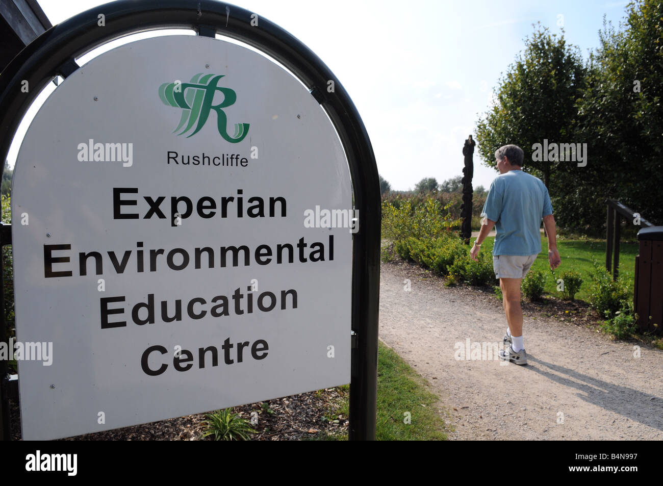 Die Experian Environmental Education Centre am Rushcliffe Country Park in Ruddington Dorf, Nottinghamshire. Stockfoto