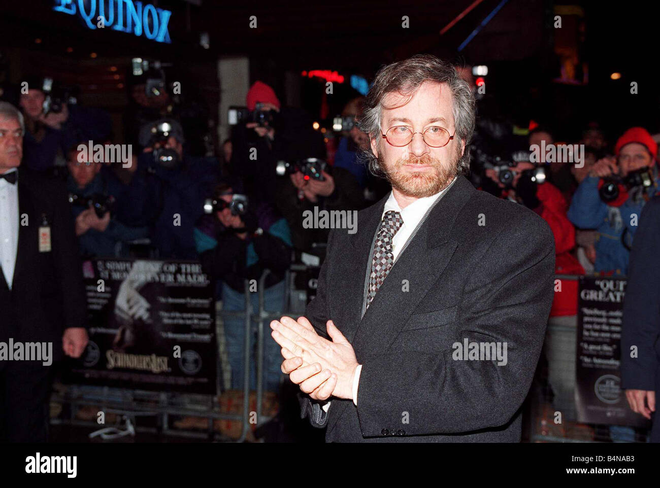 Steven Spielberg Regisseur Februar 1994 bei der Filmpremiere von Schindlers Liste Stockfoto