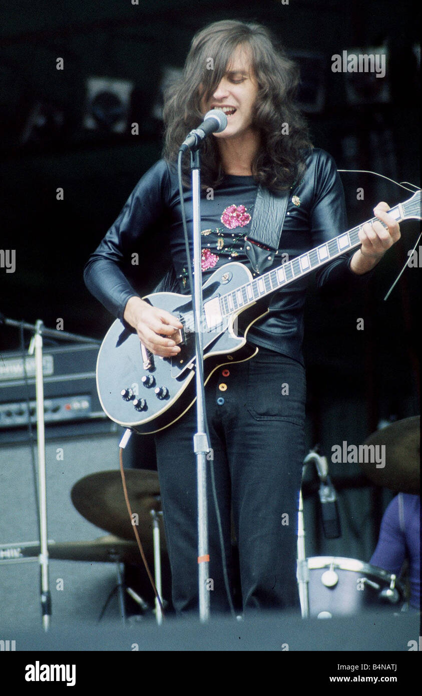 Dave Davies von The Kinks White City pop Festival ca. 1970 Stockfoto