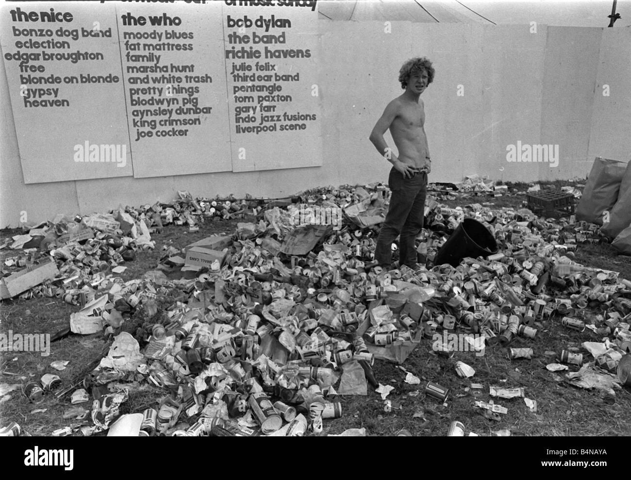 Isle Of Wight Festival 1969 29 08 1969 31 08 1969 Stockfoto