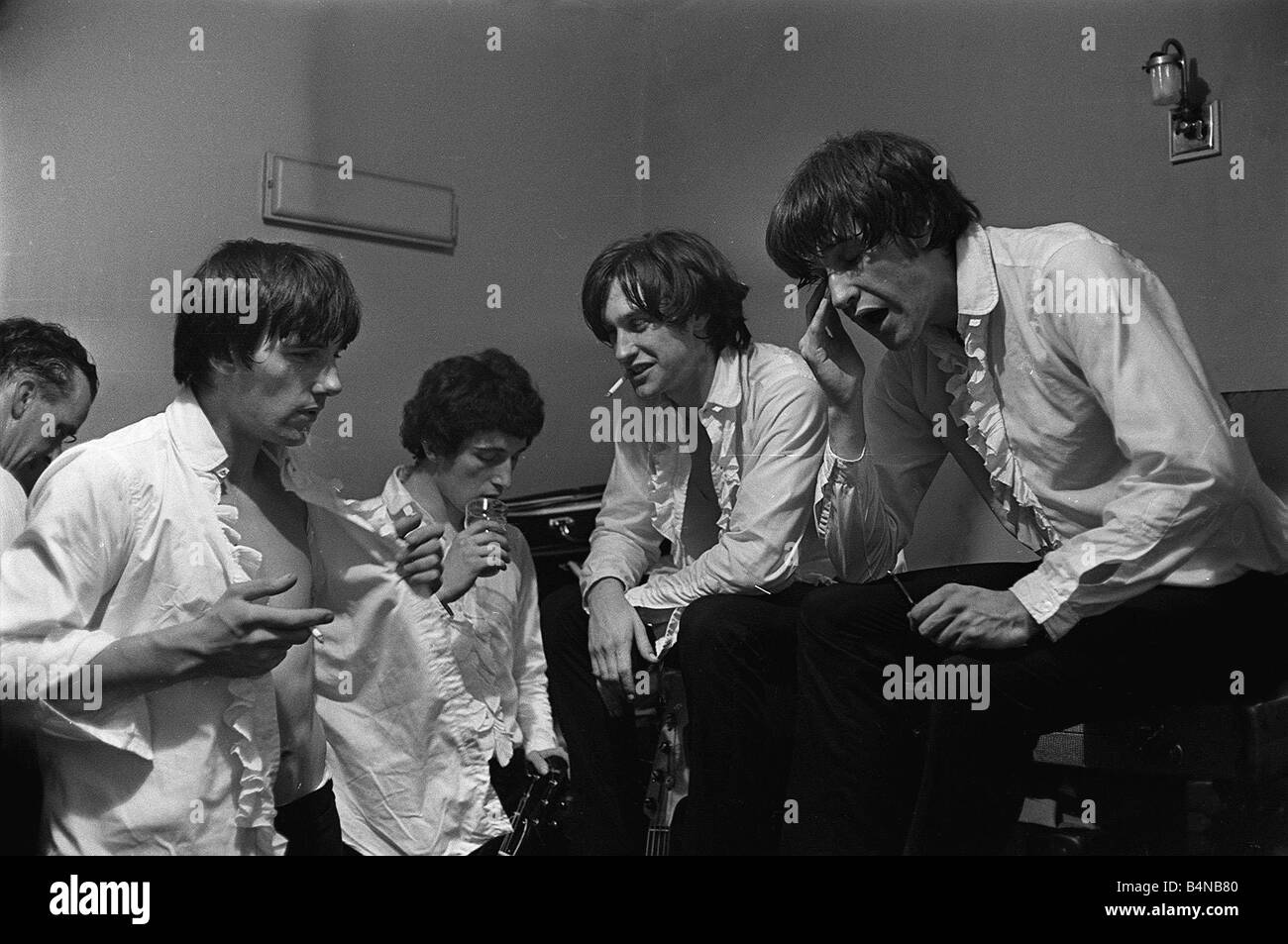 Die Kinks-Pop Gruppe 1964 Ray Davies Dave Davies Stockfoto
