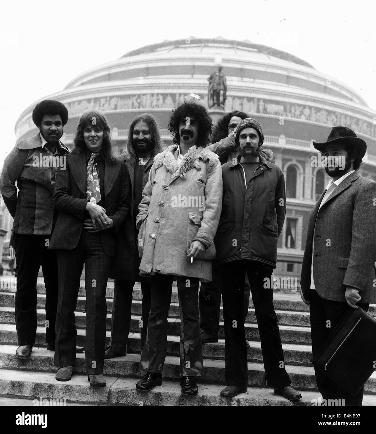 Frank Zappa und die Mothers of Invention-pop-Gruppe 1971 Stockfoto