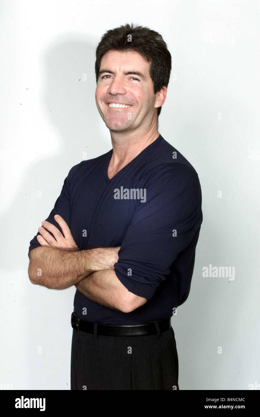 Musik-Produzent Simon Cowell Januar 2002 Stockfoto