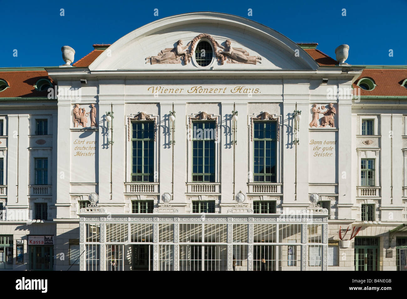 Wien-Musikvereinsgebäude Stockfoto