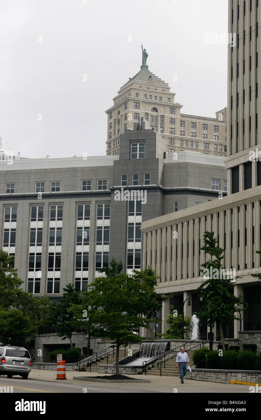 Liberty Building in Buffalo New York New York New York Gebäude Low Winkels Bilder Fotos sehr hochauflösendes vertikales Format in den USA Hi-res Stockfoto