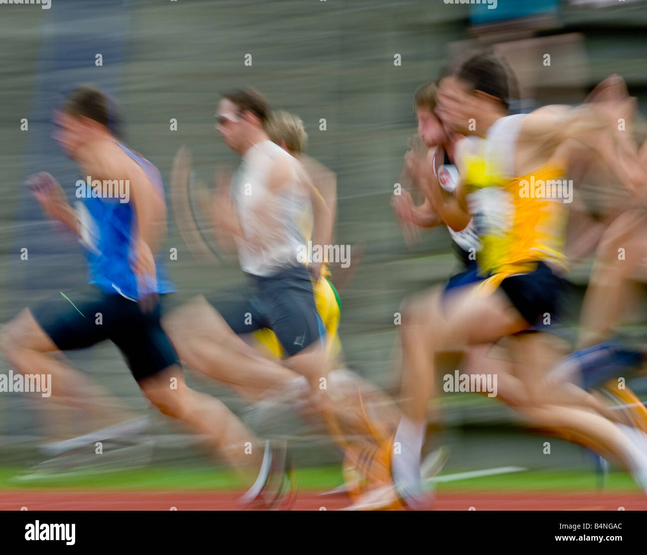 100m Männer typische Stockfoto