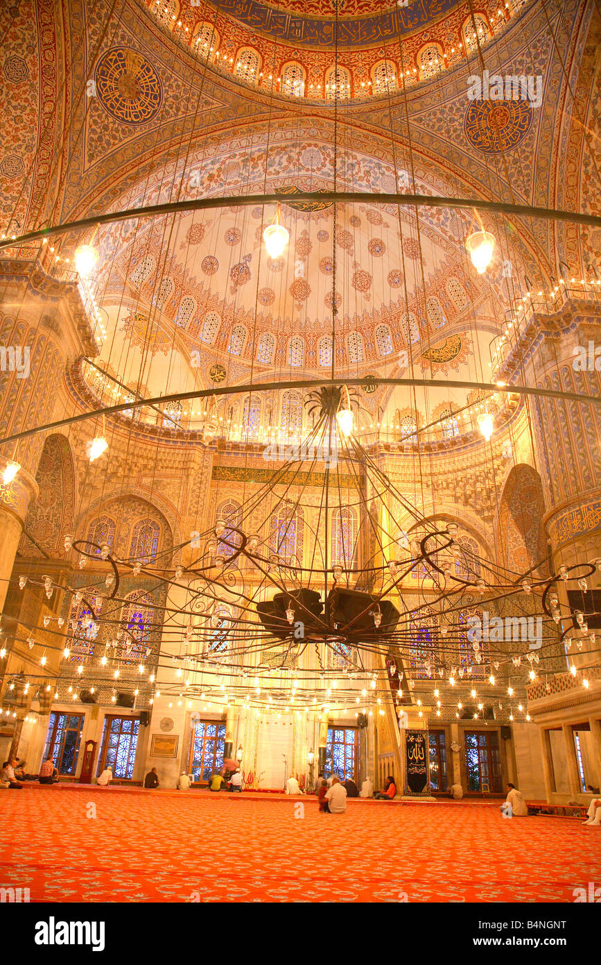 Blaue Moschee, Sultan Ahmet Camii, Istanbul, Türkei Stockfoto