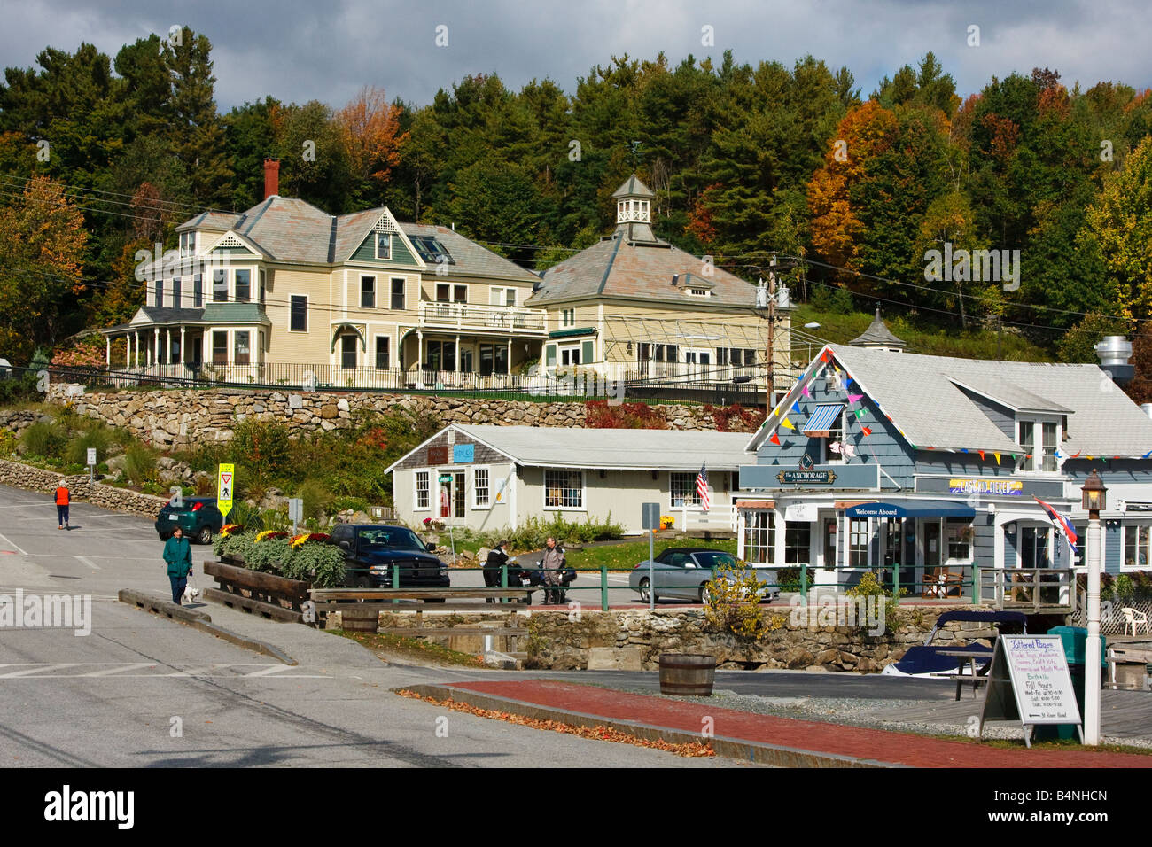 Sunapee Hafen Sunapee (New Hampshire) Stockfoto