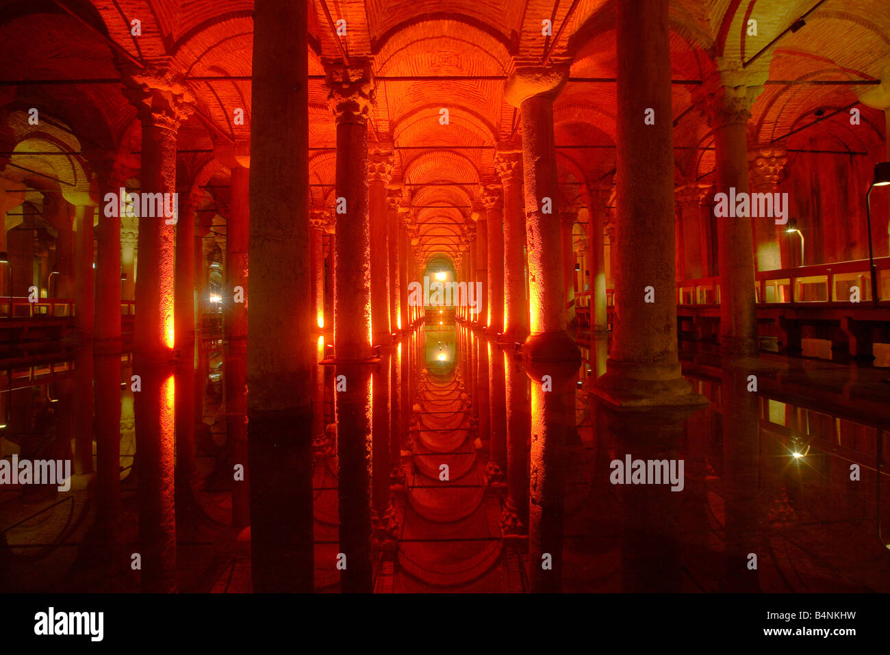 Basilika Zisterne, Istanbul, Türkei Stockfoto